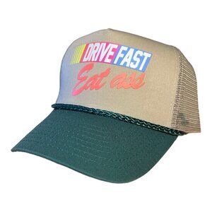 DRIVE FAST EAT ASS HAT FUNNY TRUCKER HAT golf rope hat snapback college nascar